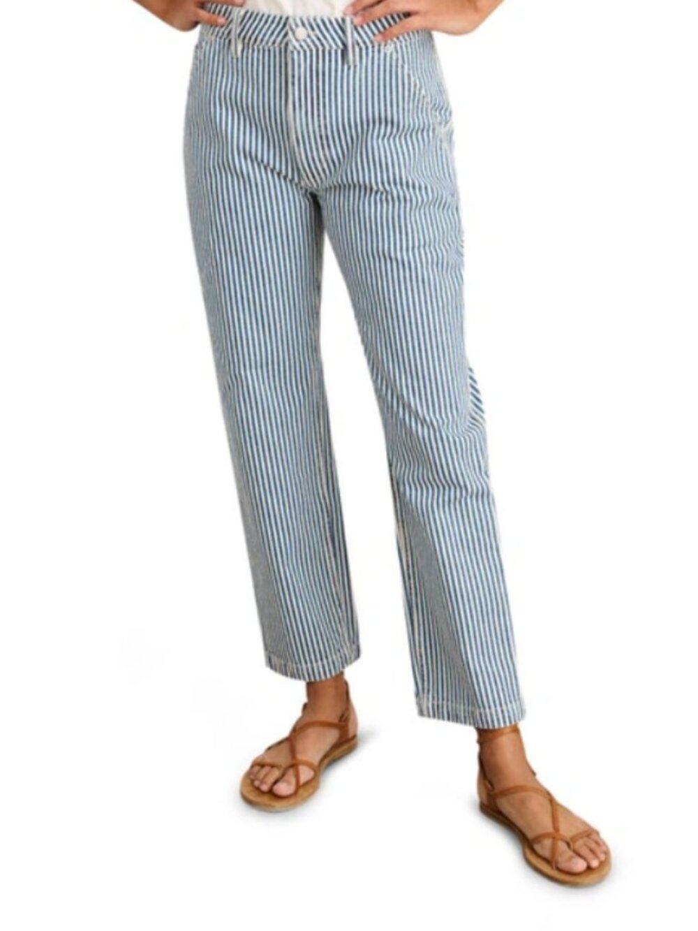 Sullivan Straight Leg in Railroad Stripe